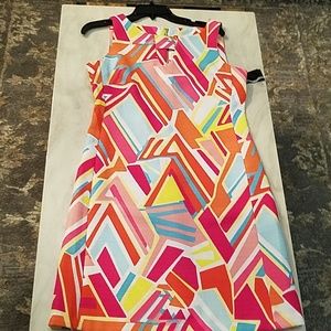 Colorful abstract dress